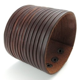 Skicklig Tillverkning Fina Färger Tillförlitlig Kvalitet Titan Läderarmband