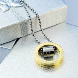 Modegåvor Till Din Pojkvän Herrhalsband I Titan Med Hänge