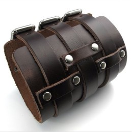 Skicklig Tillverkning Fina Färger Tillförlitlig Kvalitet Titan Läderarmband