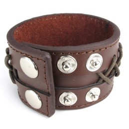 Skicklig Tillverkning Fina Färger Tillförlitlig Kvalitet Titan Läderarmband