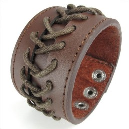 Skicklig Tillverkning Fina Färger Tillförlitlig Kvalitet Titan Läderarmband