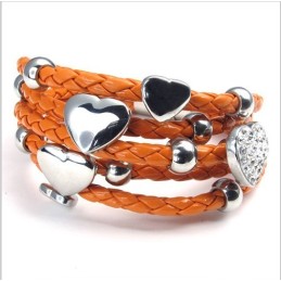 Vacker Design, Vacker I Färger, Pålitligt Armband I Rostfritt Läder Av Hög Kvalitet