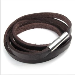 Skicklig Design, Delikata Färger, Pålitligt Titanläderarmband Av Hög Kvalitet