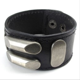 Skicklig Tillverkning Fina Färger Tillförlitlig Kvalitet Titan Läderarmband