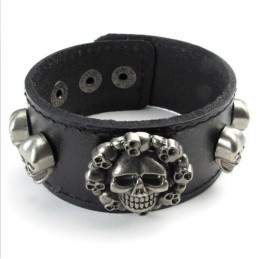 Skicklig Tillverkning Fina Färger Tillförlitlig Kvalitet Titan Läderarmband
