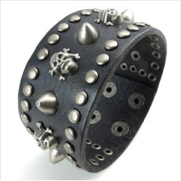 Sofistikerad Teknik Fina Färger Utmärkt Titanläderarmband