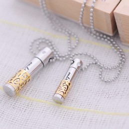 Moderiktigt Gult Älskling Älskare Titan Halsband Hänge