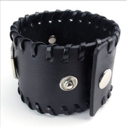 Skicklig Tillverkning Fina Färger Tillförlitlig Kvalitet Titan Läderarmband