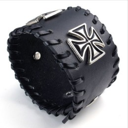 Skicklig Tillverkning Fina Färger Tillförlitlig Kvalitet Titan Läderarmband