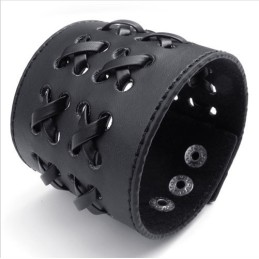 Skicklig Tillverkning Fina Färger Tillförlitlig Kvalitet Titan Läderarmband