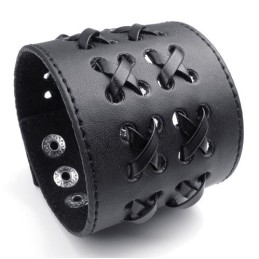 Skicklig Tillverkning Fina Färger Tillförlitlig Kvalitet Titan Läderarmband