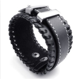 Skicklig Design, Delikata Färger, Utmärkt Kvalitet, Armband I Titanläder