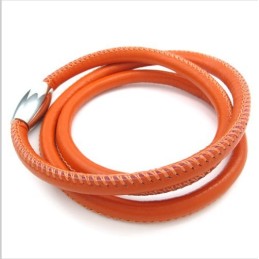 Skicklig Design, Delikata Färger, Utmärkt Titanläderhalsband