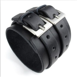 Skicklig Tillverkning Fina Färger Tillförlitlig Kvalitet Titan Läderarmband