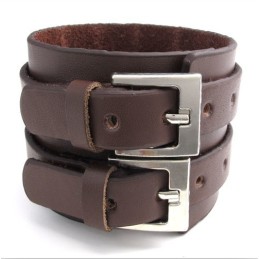 Skicklig Tillverkning Fina Färger Tillförlitlig Kvalitet Titan Läderarmband