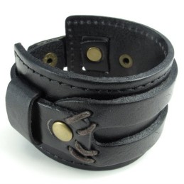 Skicklig Tillverkning Fina Färger Tillförlitlig Kvalitet Titan Läderarmband