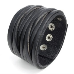 Skicklig Tillverkning Fina Färger Tillförlitlig Kvalitet Titan Läderarmband