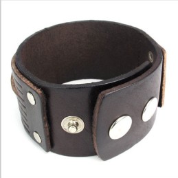 Skicklig Tillverkning Fina Färger Tillförlitlig Kvalitet Titan Läderarmband