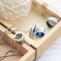 Love Only You Sweetheart Rings Circle Titan Halsband Hänge