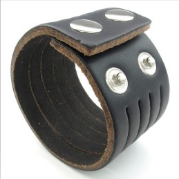 Skicklig Tillverkning Fina Färger Tillförlitlig Kvalitet Titan Läderarmband