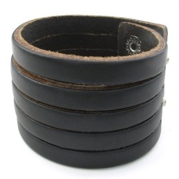 Skicklig Tillverkning Fina Färger Tillförlitlig Kvalitet Titan Läderarmband