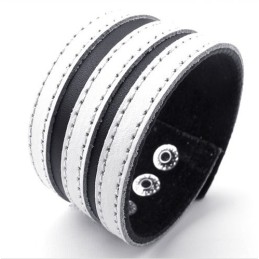 Skicklig Tillverkning Fina Färger Tillförlitlig Kvalitet Titan Läderarmband