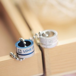 Love Only You Sweetheart Rings Circle Titan Halsband Hänge