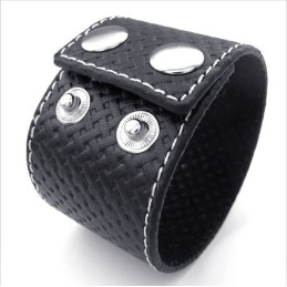 Skicklig Tillverkning Fina Färger Tillförlitlig Kvalitet Titan Läderarmband