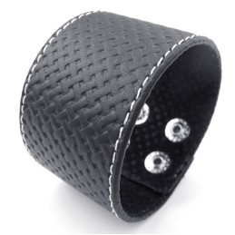 Skicklig Tillverkning Fina Färger Tillförlitlig Kvalitet Titan Läderarmband
