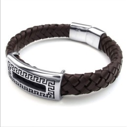 Skicklig Design, Delikata Färger, Pålitligt Titanläderarmband Av Hög Kvalitet