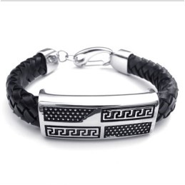 Skicklig Design, Fina Färger, Överlägsen Titanläderarmband