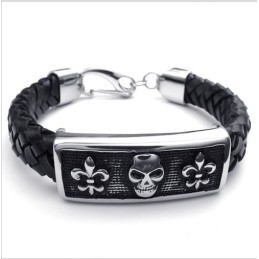 Attraktiv Design, Delikata Färger, Utmärkt Kvalitet, Titanläderarmband