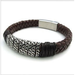 Skicklig Design, Delikata Färger, Pålitligt Titanläderarmband Av Hög Kvalitet