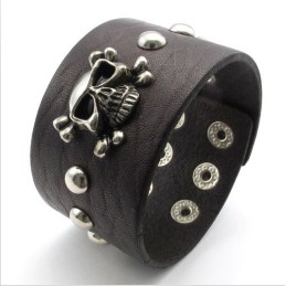 Skicklig Tillverkning Fina Färger Tillförlitlig Kvalitet Titan Läderarmband