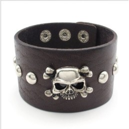 Skicklig Tillverkning Fina Färger Tillförlitlig Kvalitet Titan Läderarmband