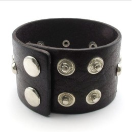 Skicklig Tillverkning Fina Färger Tillförlitlig Kvalitet Titan Läderarmband