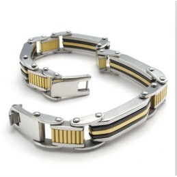 Skicklig Tillverkning Färgbriljans Utmärkt Kvalitet Titanarmband