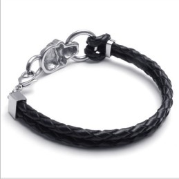 Skicklig Design, Delikata Färger, Stabilt Titanläderarmband Av Hög Kvalitet