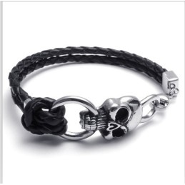 Skicklig Design, Delikata Färger, Stabilt Titanläderarmband Av Hög Kvalitet