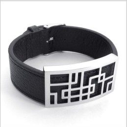 Attraktiv Design, Delikata Färger, Pålitligt Titanläderarmband Av Hög Kvalitet