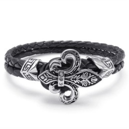 Skicklig Design, Delikata Färger, Utmärkt Titanläderarmband