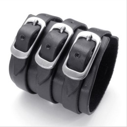 Skicklig Tillverkning Fina Färger Tillförlitlig Kvalitet Titan Läderarmband