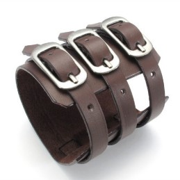 Skicklig Tillverkning Fina Färger Tillförlitlig Kvalitet Titan Läderarmband