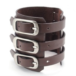 Skicklig Tillverkning Fina Färger Tillförlitlig Kvalitet Titan Läderarmband