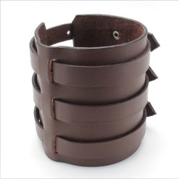 Skicklig Tillverkning Fina Färger Tillförlitlig Kvalitet Titan Läderarmband