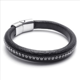 Skicklig Design, Delikata Färger, Stabilt Titanläderarmband Av Hög Kvalitet