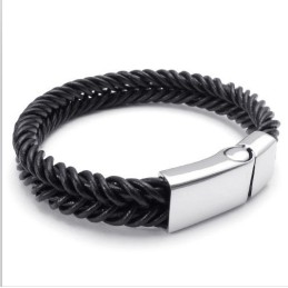 Skicklig Design, Delikata Färger, Stabilt Titanläderarmband Av Hög Kvalitet