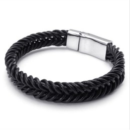 Skicklig Design, Delikata Färger, Stabilt Titanläderarmband Av Hög Kvalitet