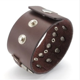 Skicklig Tillverkning Fina Färger Tillförlitlig Kvalitet Titan Läderarmband