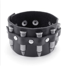 Skicklig Tillverkning Fina Färger Tillförlitlig Kvalitet Titan Läderarmband